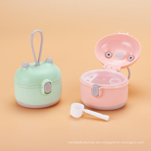 Dispensador portátil de alimentos para bebés con envase de leche en polvo para bocados para bebés